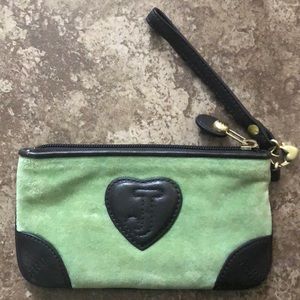 Juicy Couture Lime Velvet Wristlet